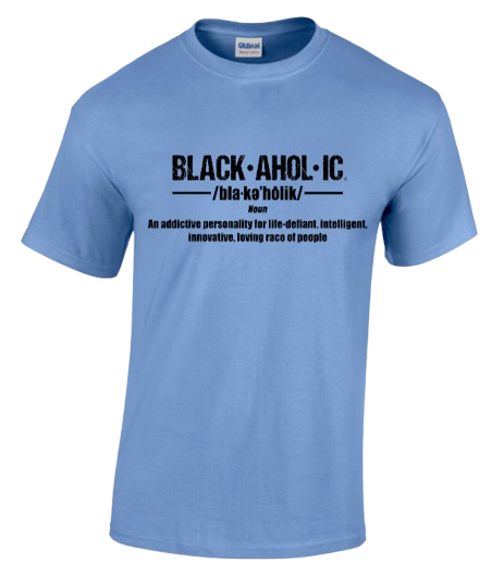 Blackaholic Definition Tee Men Carolina Blue