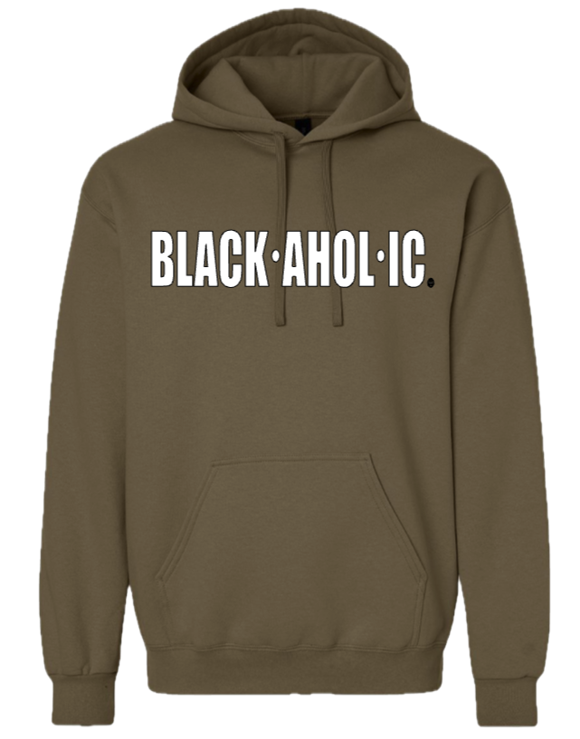Blackaholic Classic Hoodie Women Olive (White Lettering)
