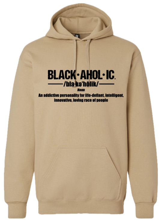 Blackaholic Definition Hoodie Women Tan (Black Lettering)