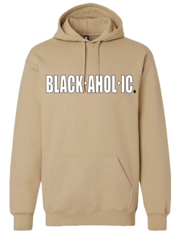 Blackaholic Classic Hoodie Women Tan (White Lettering)