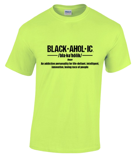 Blackaholic Definition Tee Men Neon Green