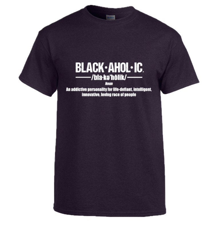 Blackaholic Definition Tee Men Blackberry