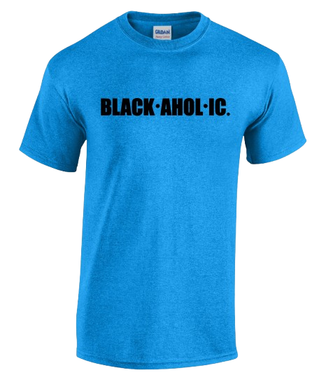Blackaholic Tee Men Heather Sapphire