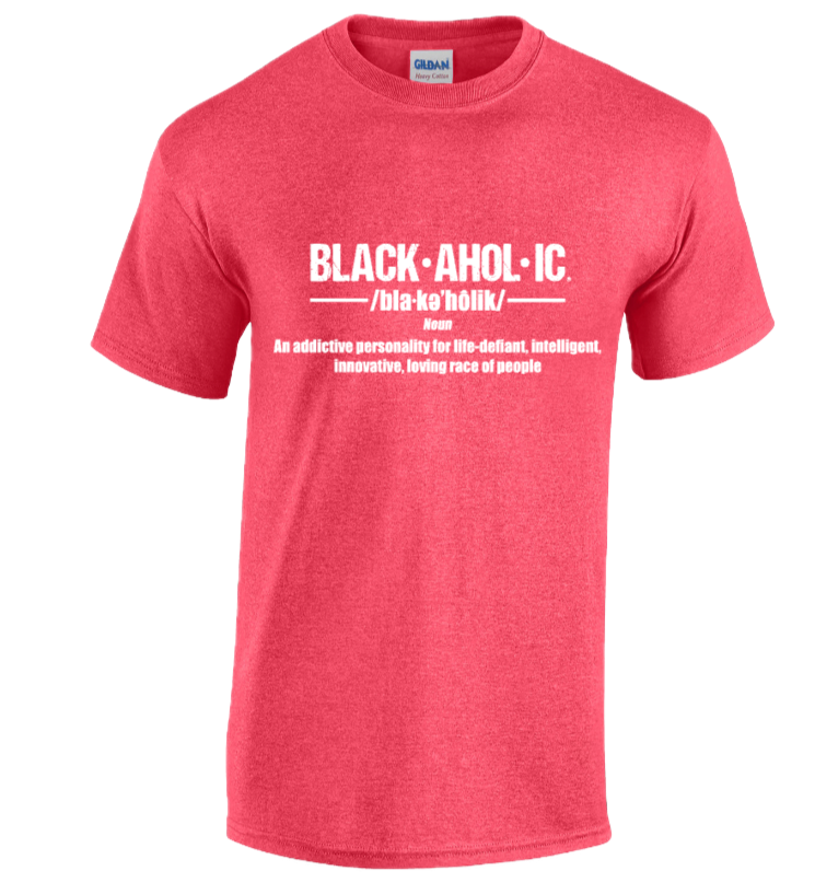 Blackaholic Definition Tee Men Heather Red