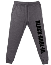 Blackaholic Classic Joggers Men (Black Lettering) BLACKAHOLIC UNLIMITED