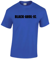 Blackaholic Tee Boys Black Lettering BLACKAHOLIC UNLIMITED