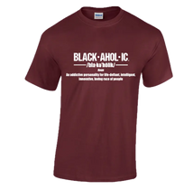 Blackaholic Definition Tee Boys White Lettering BLACKAHOLIC UNLIMITED