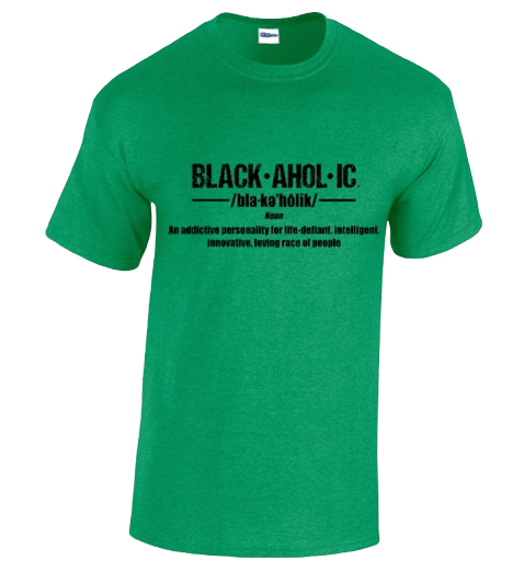 Blackaholic Definition Tee Men Antique Irish Green