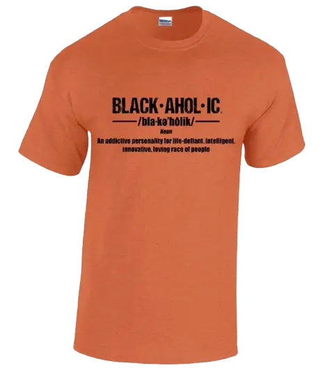 Blackaholic Definition Tee Girls Antique Orange BLACKAHOLIC UNLIMITED