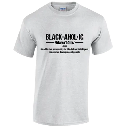 Blackaholic Definition Tee Men Ash Grey BLACKAHOLIC UNLIMITED