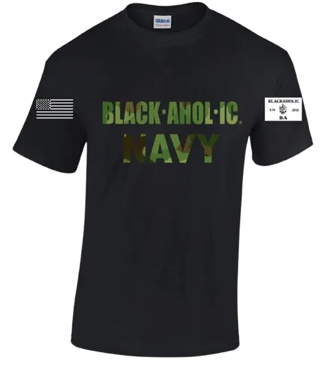 Blackaholic Navy Tee Woman Black My Store