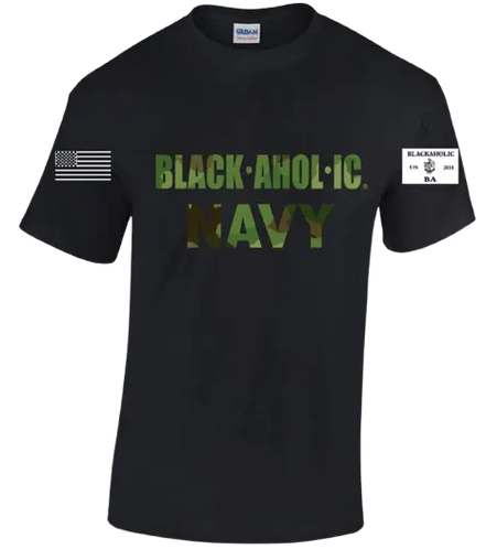 Blackaholic Navy Tee Woman Black My Store