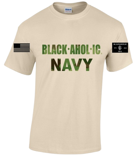 Blackaholic Navy Tee Men Beige