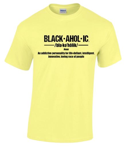 Blackaholic Definition Tee Men Cornsilk