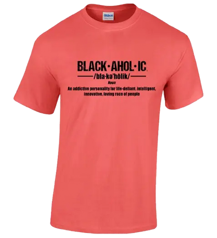 Blackaholic Definition Tee Boys Coral Silk BLACKAHOLIC UNLIMITED