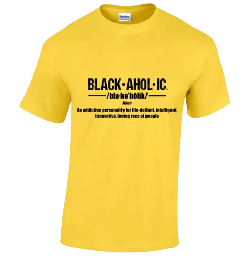 Blackaholic Definition Tee Men Daisy BLACKAHOLIC UNLIMITED