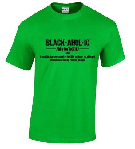Blackaholic Definition Tee Girls Electric Green BLACKAHOLIC UNLIMITED