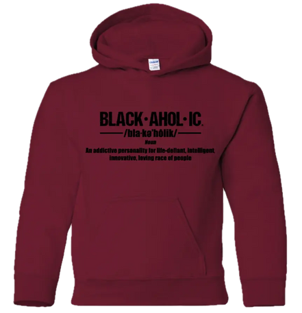 Blackaholic Definition Hoodie Boy Cardinal (Black Lettering) BLACKAHOLIC UNLIMITED