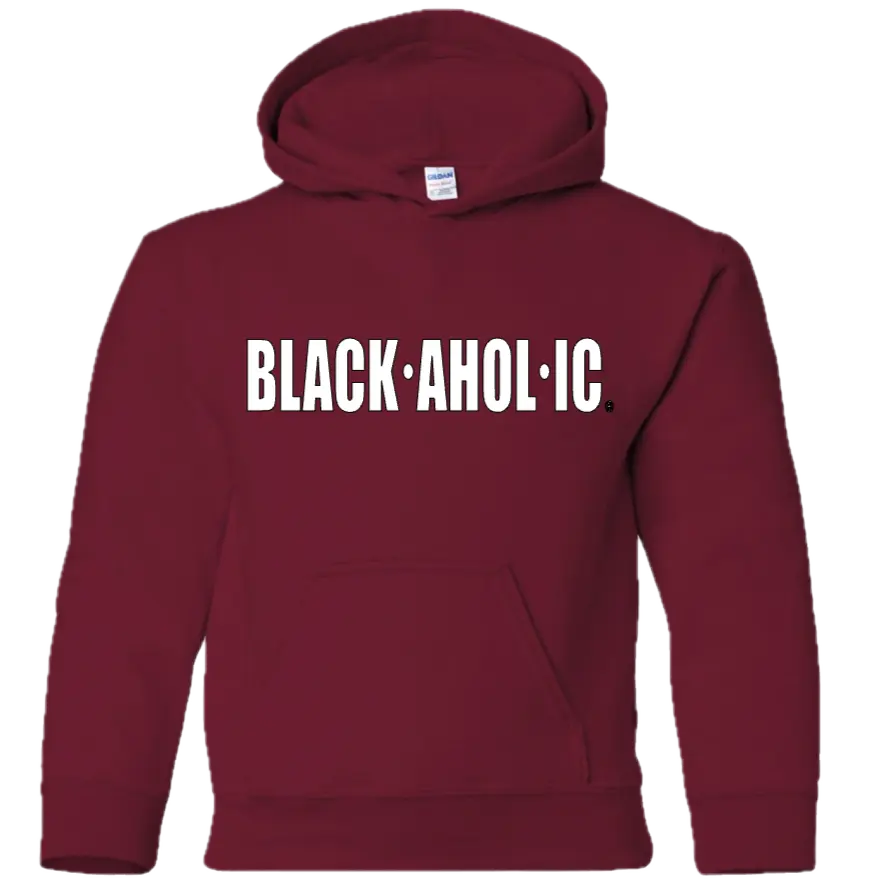 Blackaholic Classic Hoodie Girl Cardinal  (White Lettering) BLACKAHOLIC UNLIMITED