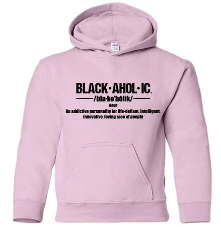 Blackaholic Definition Hoodie Girl Light Pink (Black Lettering) BLACKAHOLIC UNLIMITED