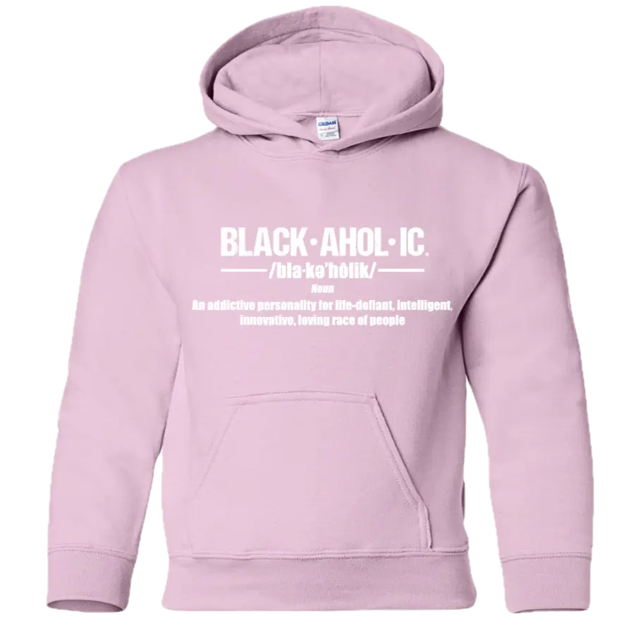 Blackaholic Definition Hoodie Boy Light Pink (White Lettering) BLACKAHOLIC UNLIMITED