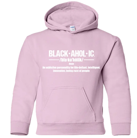 Blackaholic Definition Hoodie Boy Light Pink (White Lettering) BLACKAHOLIC UNLIMITED
