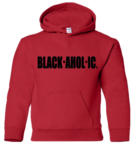 Blackaholic Classic Hoodie Boy Red (Black Lettering) BLACKAHOLIC UNLIMITED