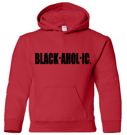 Blackaholic Classic Hoodie Boy Red (Black Lettering)