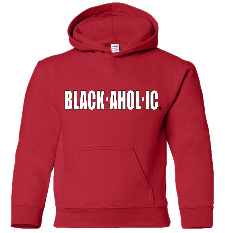 Blackaholic Classic Hoodie Boy Red (White Lettering)