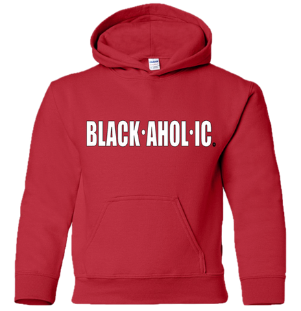 Blackaholic Classic Hoodie Boy Red (White Lettering)