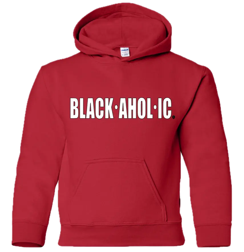 Blackaholic Classic Hoodie Girl Red (White Lettering) BLACKAHOLIC UNLIMITED