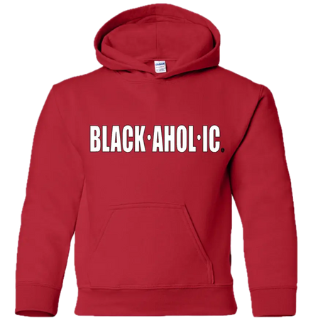 Blackaholic Classic Hoodie Girl Red (White Lettering) BLACKAHOLIC UNLIMITED