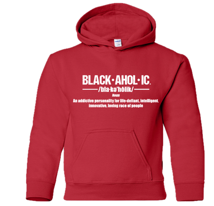 Blackaholic Definition Hoodie Boy Red (White Lettering)