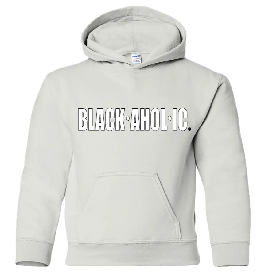 Blackaholic Classic Hoodie Girl White (White Lettering) BLACKAHOLIC UNLIMITED