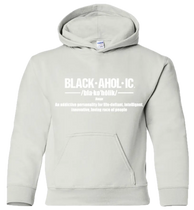 Blackaholic Definition Hoodie Girl White (White Lettering) BLACKAHOLIC UNLIMITED