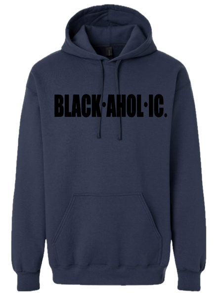 Blackaholic Classic Hoodie  Men Blue Dusk (Black Lettering)