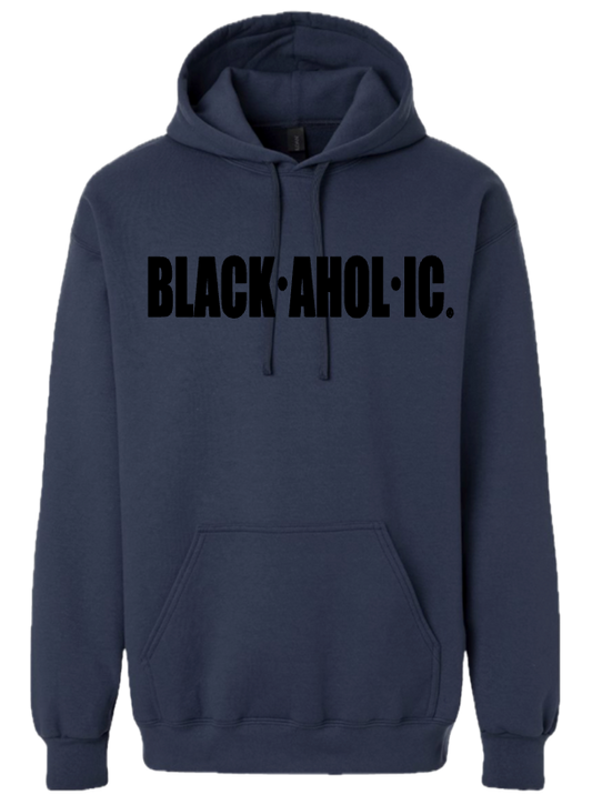 Blackaholic Classic Hoodie  Men Blue Dusk (Black Lettering)