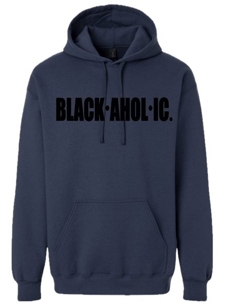 Blackaholic Classic Hoodie  Men Blue Dusk (Black Lettering)