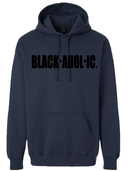 Blackaholic Classic Hoodie Women Blue Dusk (Black Lettering) BLACKAHOLIC UNLIMITED