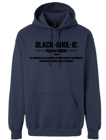 Blackaholic Definition Hoodie  Men  Blue Dusk (Black Lettering)