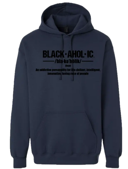 Blackaholic Definition Hoodie Women Blue Dusk (Black Lettering) BLACKAHOLIC UNLIMITED