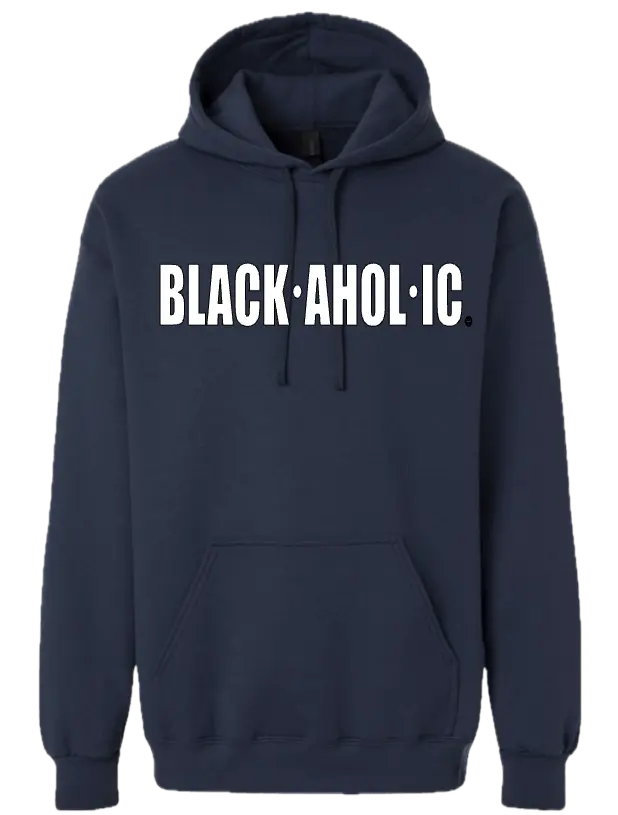 Blackaholic Definition Hoodie  Men Blue Dusk (White Lettering) BLACKAHOLIC UNLIMITED