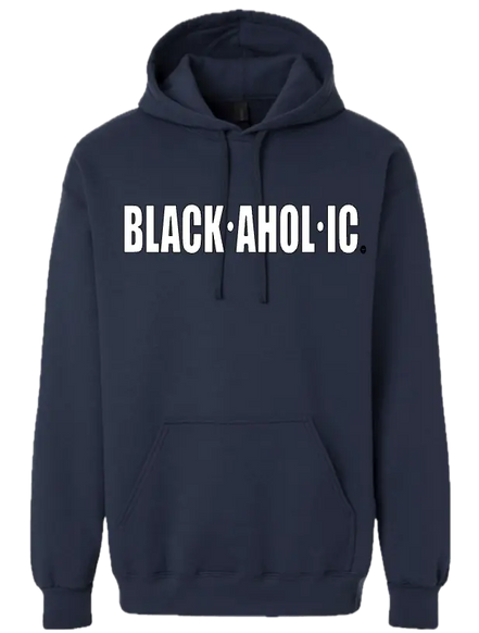 Blackaholic Classic Hoodie Women Blue Dusk (white Lettering) BLACKAHOLIC UNLIMITED