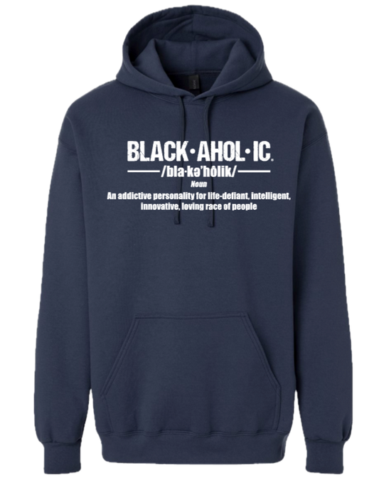 Blackaholic Definition Hoodie Men Blue Dusk (White Lettering)