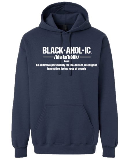 Blackaholic Definition Hoodie Men Blue Dusk (White Lettering)