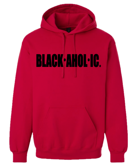 Blackaholic Classic Hoodie Women Cherry Red (Black Lettering)