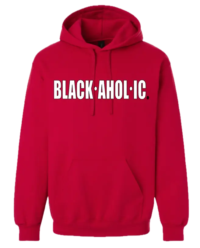 Blackaholic Classic Hoodie Women Cherry Red (White Lettering) BLACKAHOLIC UNLIMITED