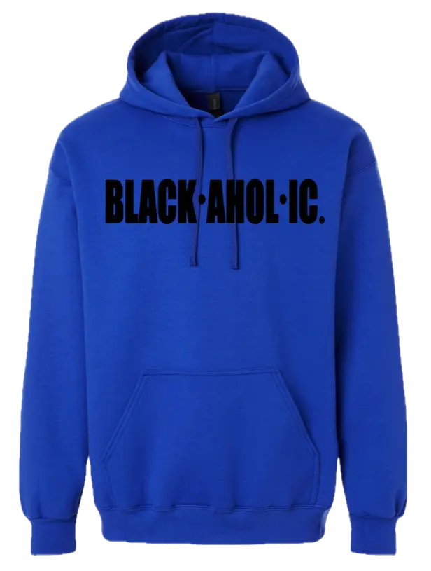 Blackaholic Classic Hoodie Women Deep Royal (Black Lettering) BLACKAHOLIC UNLIMITED