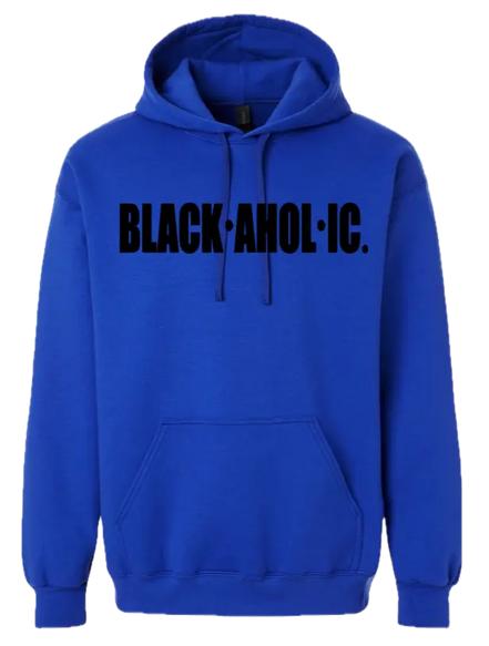 Blackaholic Classic Hoodie Women Deep Royal (Black Lettering) BLACKAHOLIC UNLIMITED