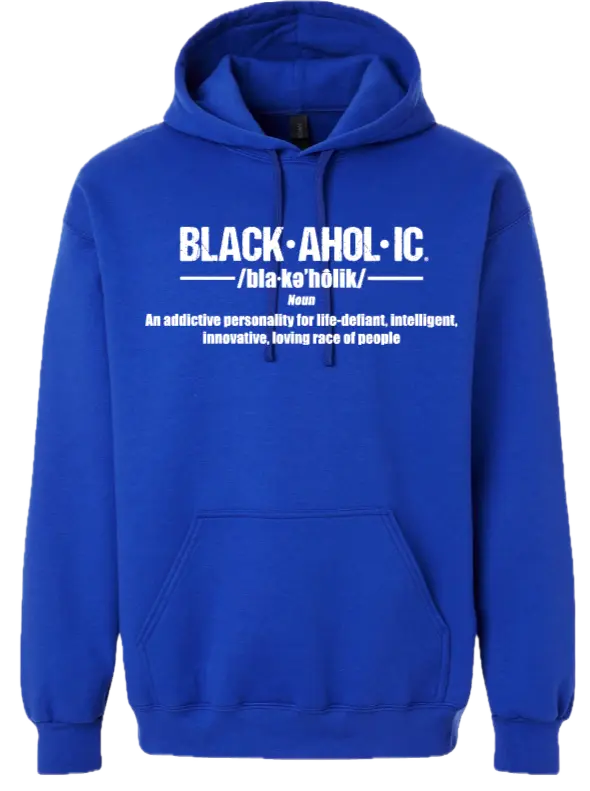 Blackaholic Definition Hoodie Women Deep Royal(White Lettering) BLACKAHOLIC UNLIMITED